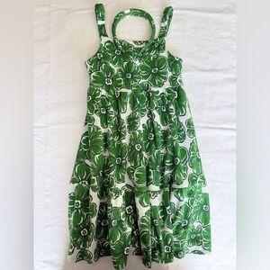 The Sweetest Green Girls Floral Dress